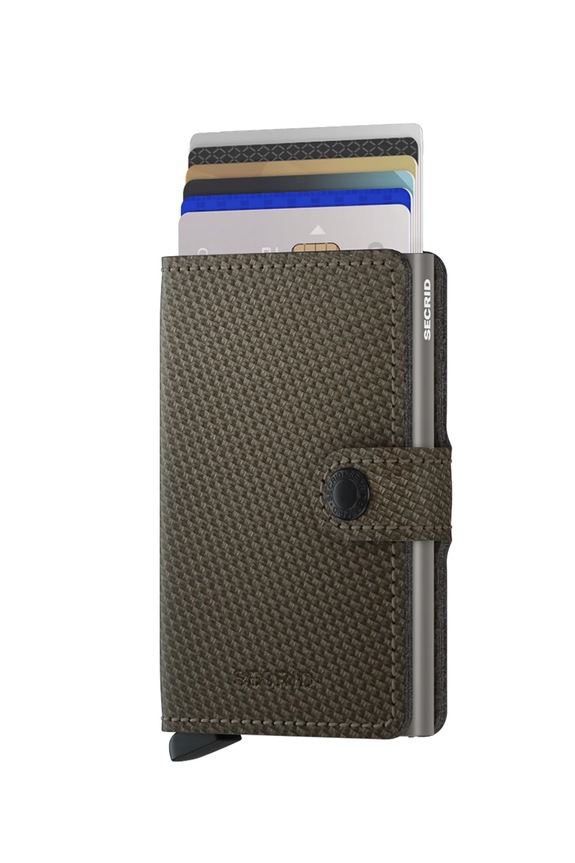 Secrid portfel RFID męski skórzany Mca.Miniwallet zielony ZA00
