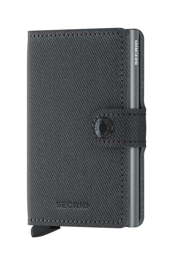 Secrid leather wallet plain gray MTw.Grey