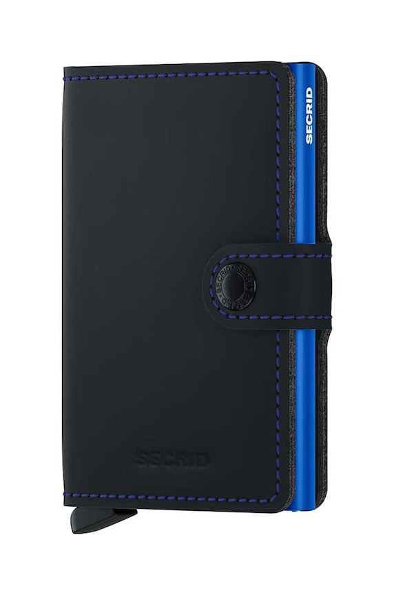 Secrid wallet plain black MM.Black.Blue
