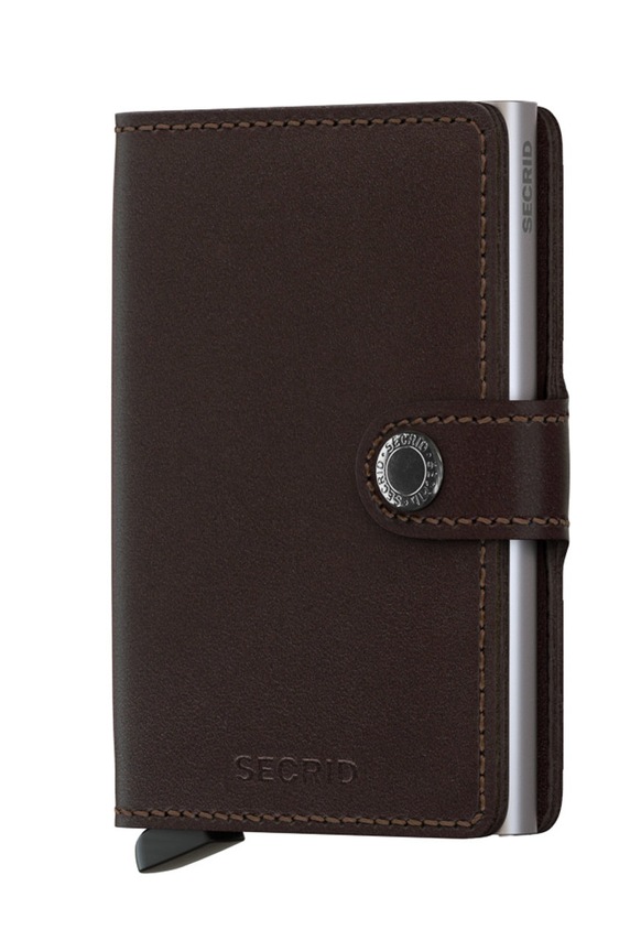 Secrid - Portfel skórzany skóra licowa brązowy M.Dark.brown
