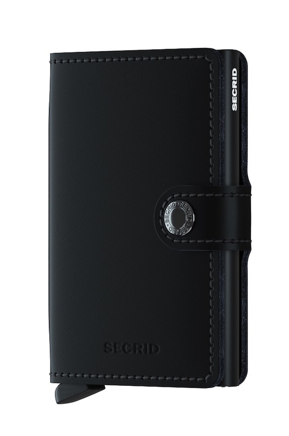 Secrid - Portfel skórzany skóra licowa czarny MM.Black