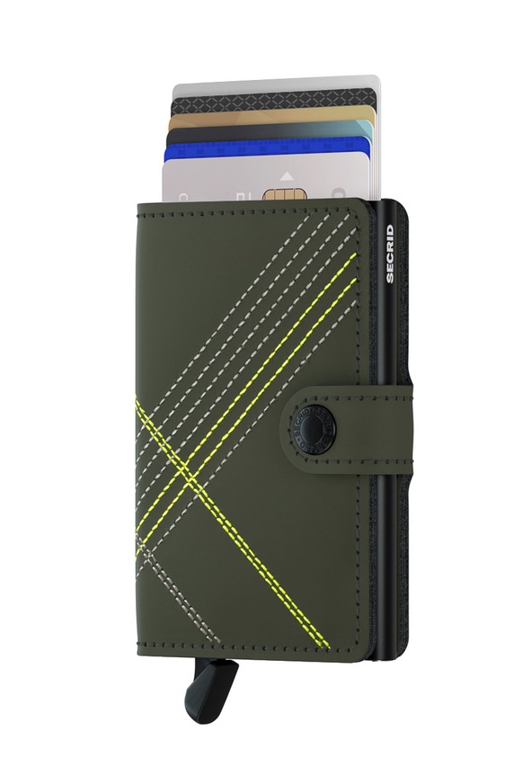 Secrid - Portfel skórzany MSt.Linea.Lime zielony ZA00