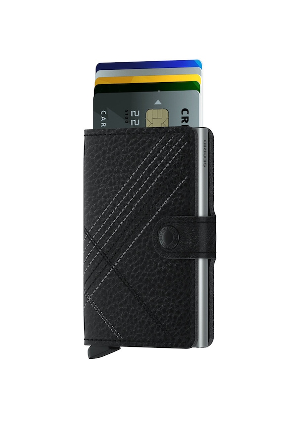Secrid - Portofel de piele MSt.Linea.Black negru ZA00