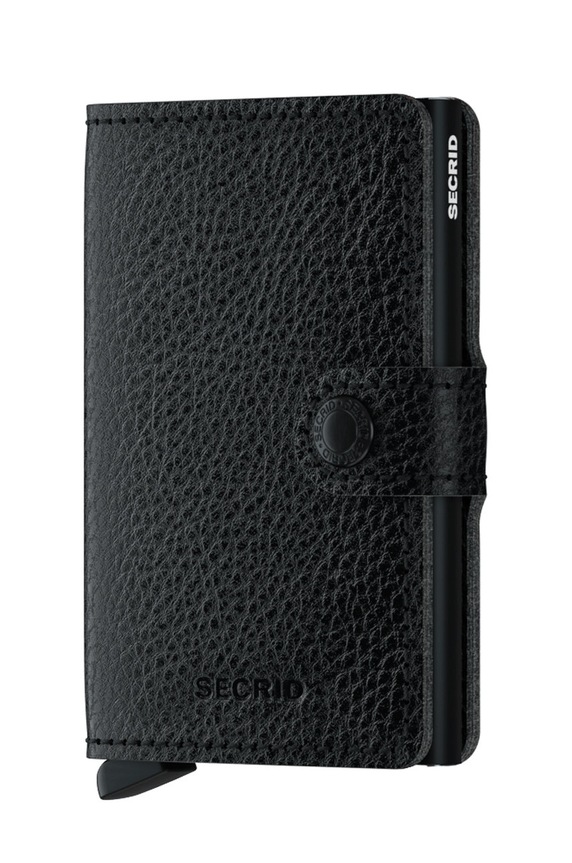 Kožená peněženka Secrid přírodní kůže černá MVg.Black.Black