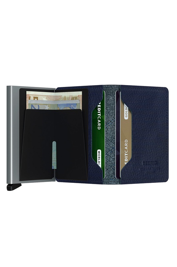 Accesorii Secrid - Portofel de piele SSt.Linea.Navy bleumarin