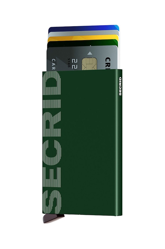 Secrid - Portfel syntetyczny zielony CLa.LogoGreen
