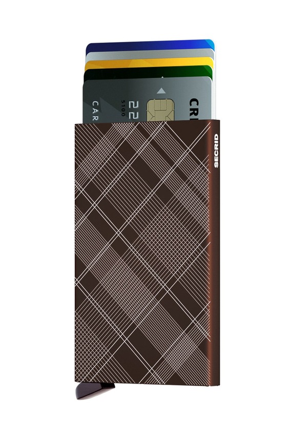 Peněženka Secrid hladký hnědá CLa.TartanBrown