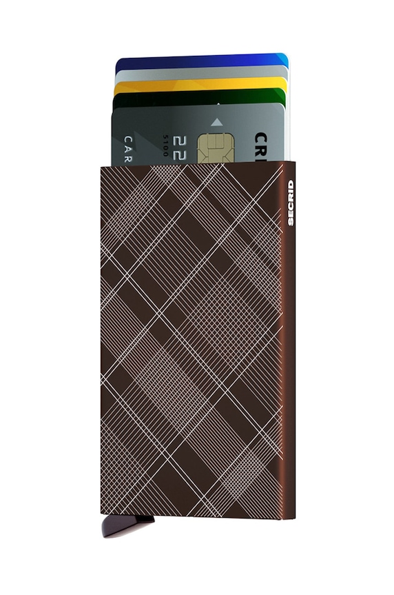 Peněženka Secrid hladký hnědá CLa.TartanBrown