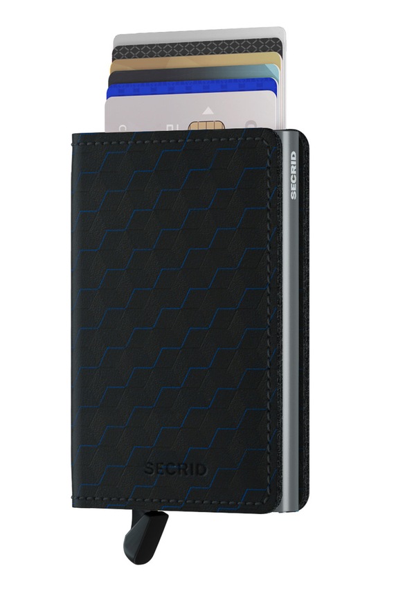 Кожаный кошелек Secrid SOp.Black.Titanium чёрный ZA00