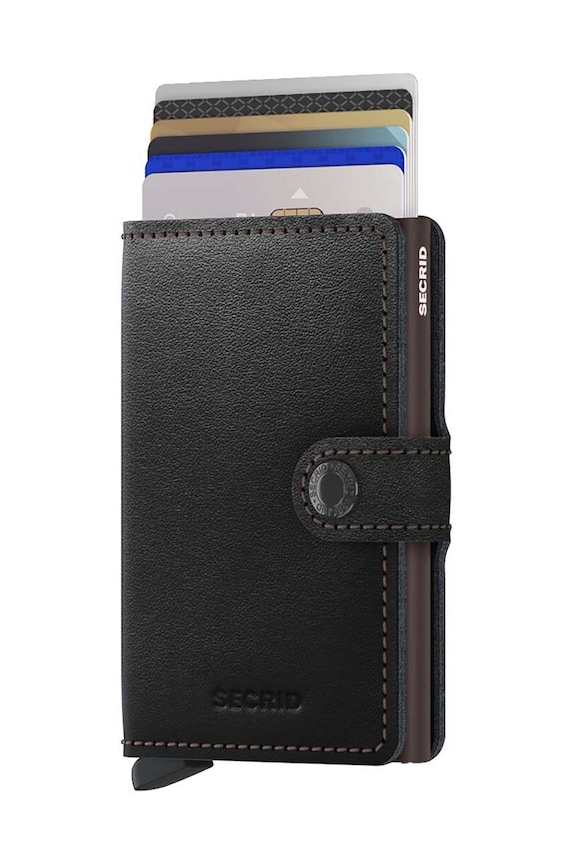 Kožni novčanik Secrid Black & Brown M.Black.Brown crna ZA00