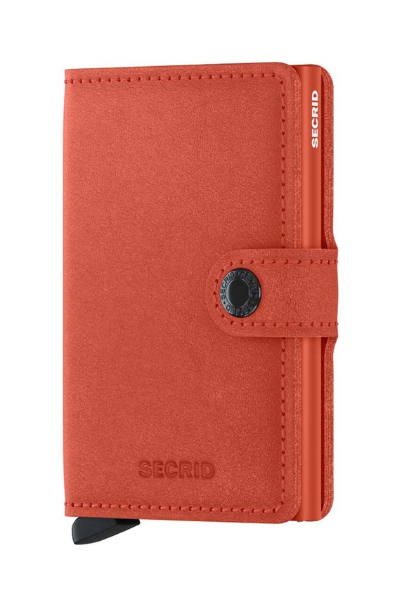 Secrid portfel skórzany Miniwallet Original Orange skóra licowa pomarańczowy M.Orange