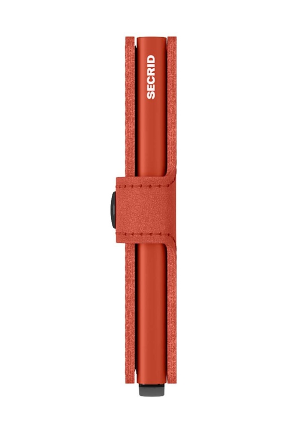Secrid portfel skórzany Miniwallet Original Orange M.Orange pomarańczowy