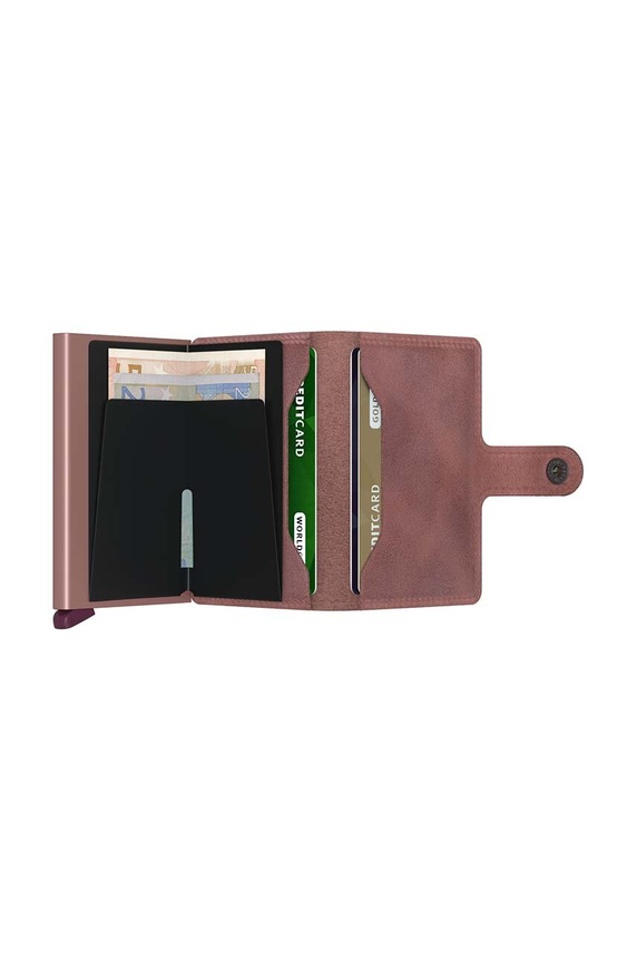 Accesorii Secrid portofel de piele Vintage Mauve MV.Mauve roz