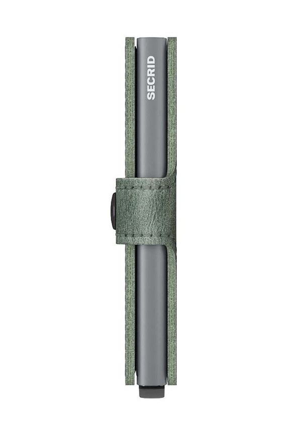 Secrid portofel de piele Miniwallet Vintage Sage MV.Vintage.Sage verde