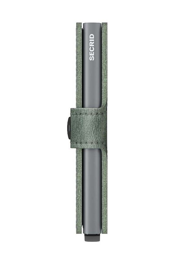 Secrid portofel de piele Miniwallet Vintage Sage MV.Vintage.Sage verde
