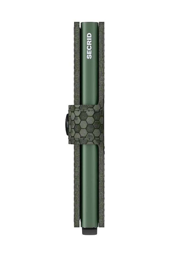 Secrid portfel skórzany Miniwallet Hexagon Green MHe.Green zielony