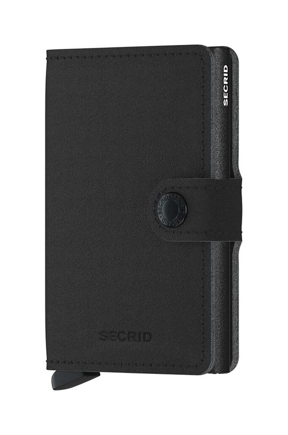 Secrid portfel Miniwallet Yard powder Black tekstylny czarny MYp.Black
