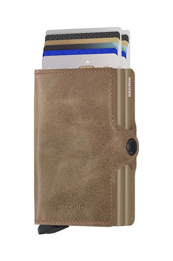 Kožená peněženka Secrid Twinwallet Vintage Taupe TV.Taupe béžová ZA00
