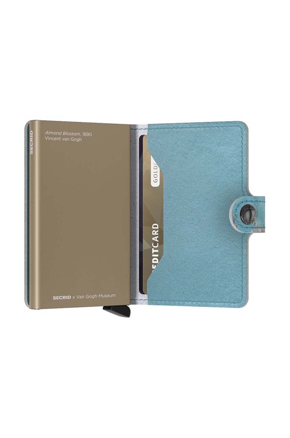 Δερμάτινο πορτοφόλι Secrid Art πολύχρωμο MAr.Almond.Blossom