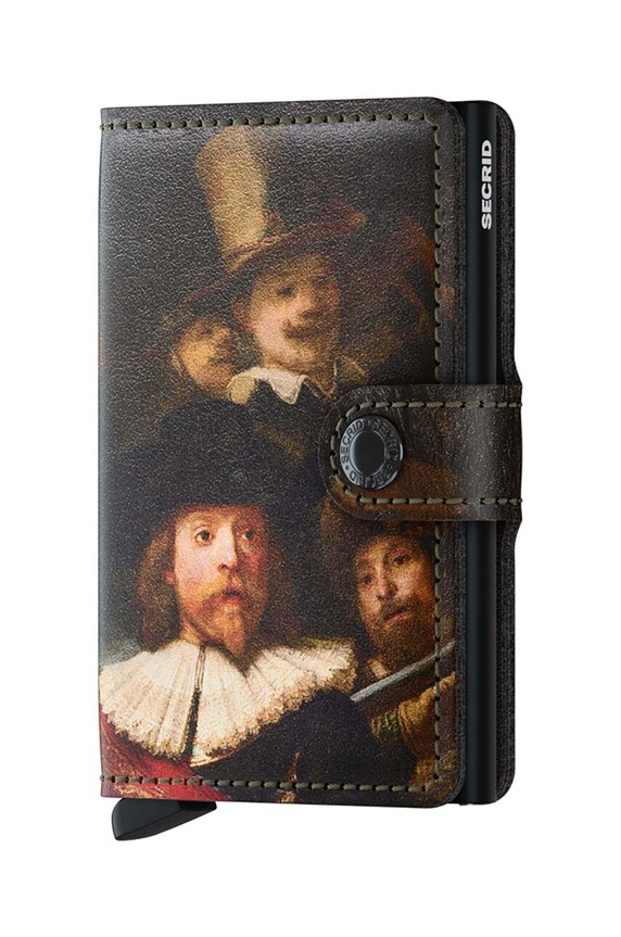 Secrid portfel skórzany Miniwallet Art Night Watch skóra licowa multicolor MAr.Night.Watch