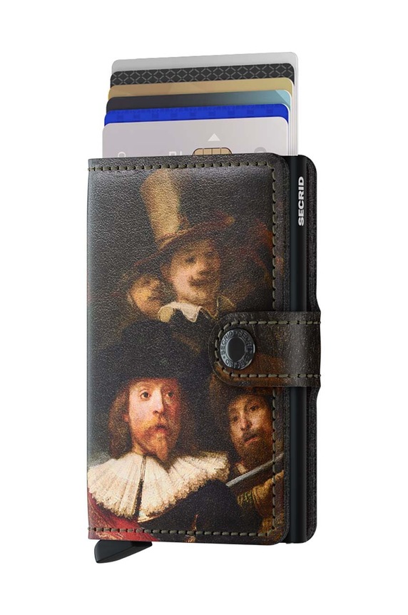 Secrid portfel skórzany Miniwallet Art Night Watch MAr.Night.Watch multicolor ZA00