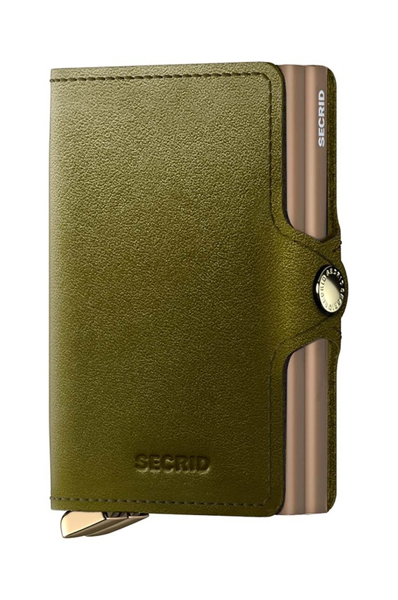 Secrid portofel de piele piele verde TDu.Olive