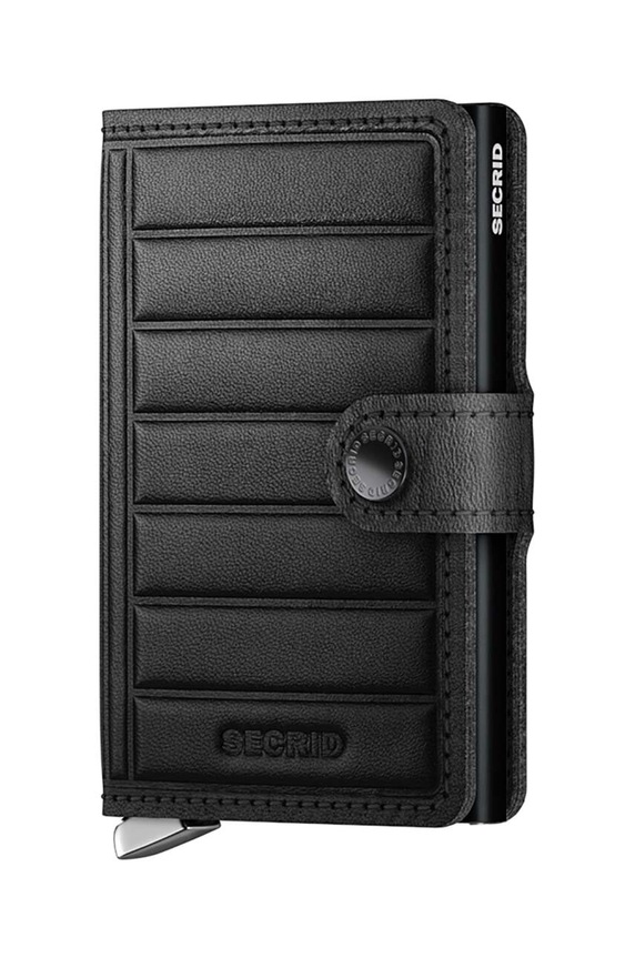 Кожен портфейл Secrid гладка кожа черен MEl.Black