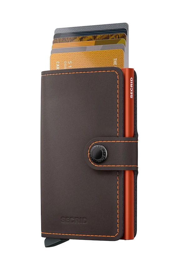 Кожаный кошелек Secrid MM.TruffleOrange коричневый ZA00
