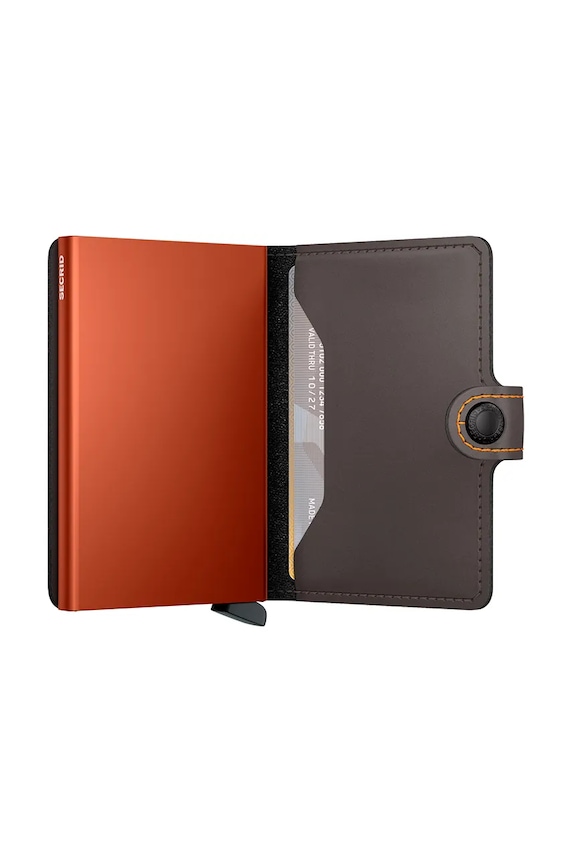 Кожаный кошелек Secrid коричневый MM.TruffleOrange