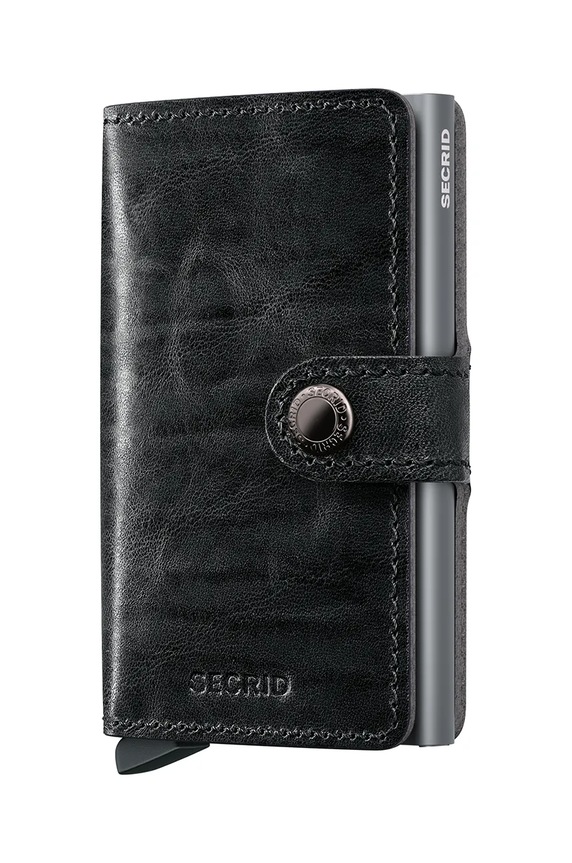 Secrid portfel skórzany skóra licowa szary MDM.Grey