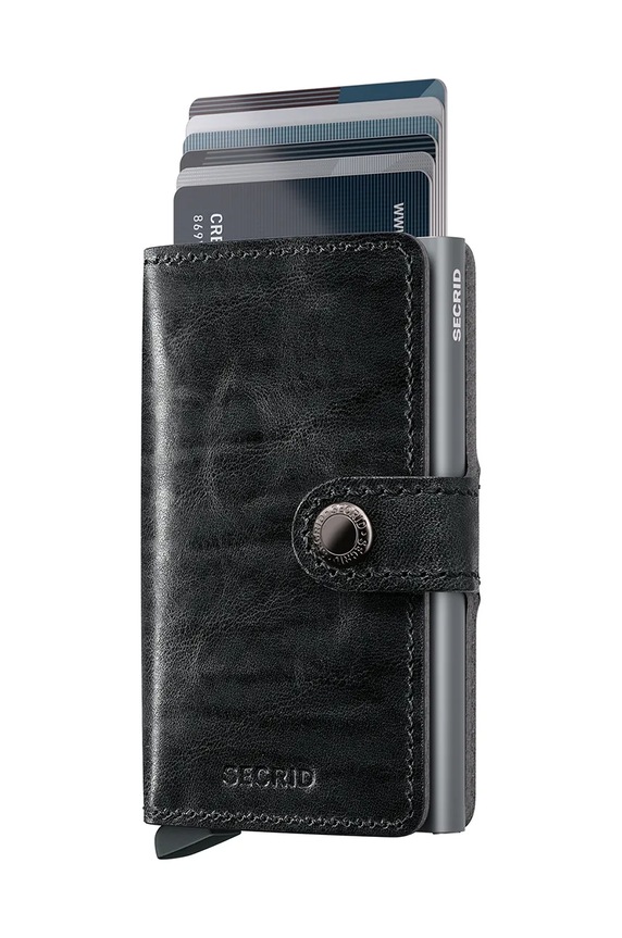 Secrid portfel skórzany MDM.Grey szary ZA00
