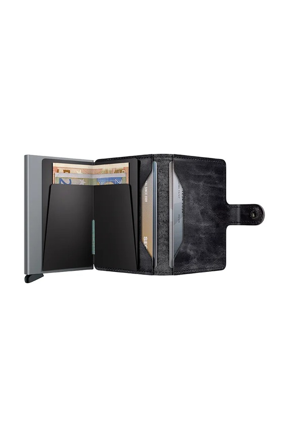 Akcesoria Secrid portfel skórzany MDM.Grey szary