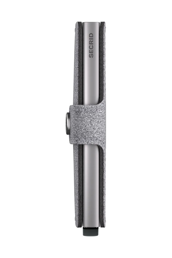 Secrid portfel skórzany M.GlitterSilver srebrny