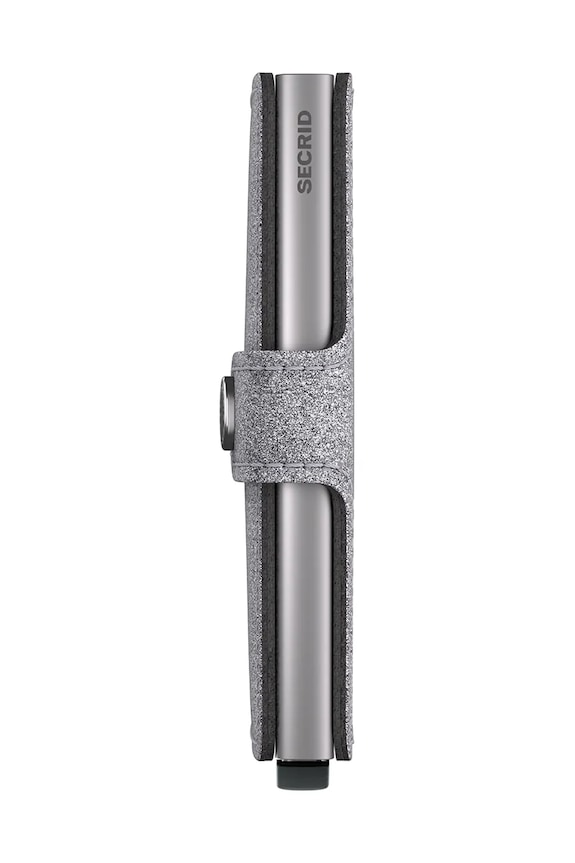 Secrid portfel skórzany M.GlitterSilver srebrny
