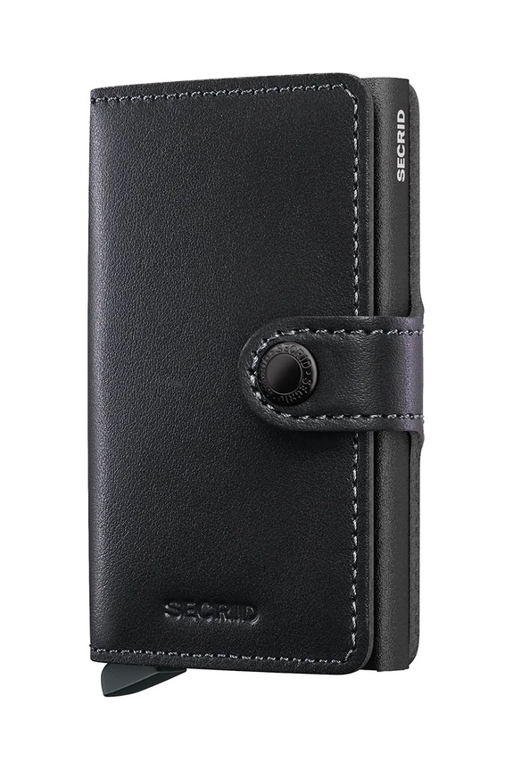 Secrid portfel skórzany skóra licowa czarny MPc.Black