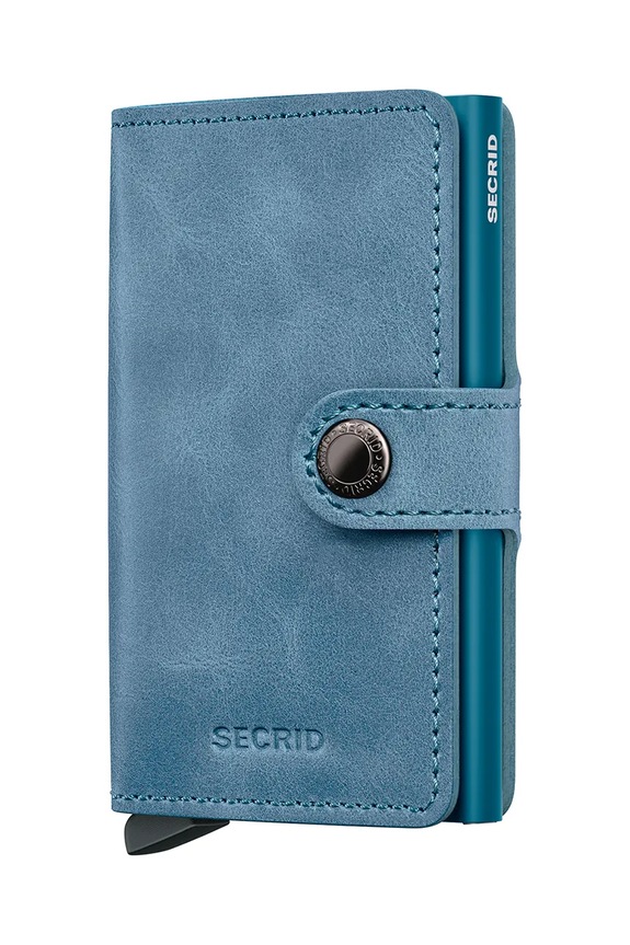 Secrid portfel skórzany skóra licowa niebieski MV.Teal