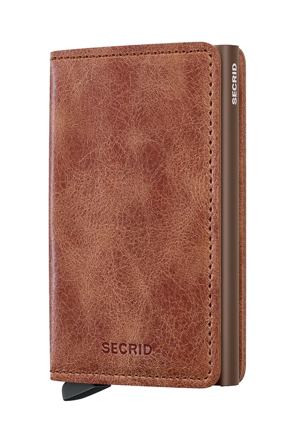 Secrid portfel skórzany skóra licowa brązowy SV.Cognac.Brown