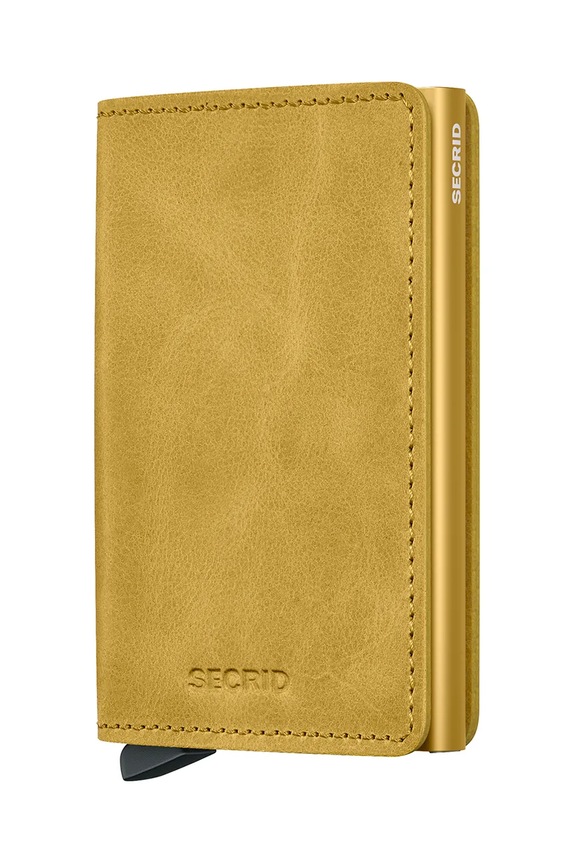 Kožená peňaženka Secrid usňová koža žltá SV.Yellow