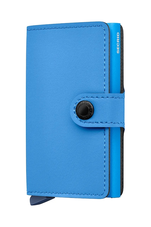 Kožni novčanik Secrid bez uzorka plava MYp.Ultra.Blue
