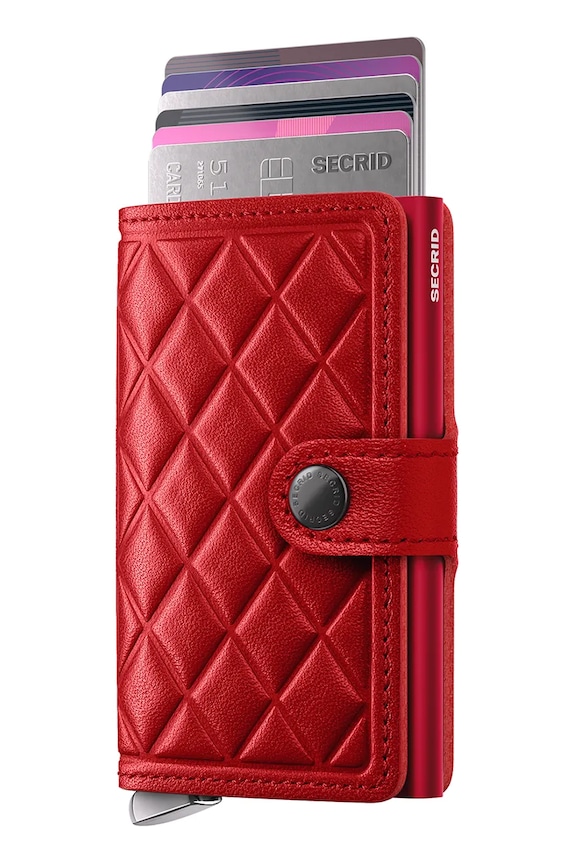 Δερμάτινο πορτοφόλι Secrid MEd.Red κόκκινο ZA00