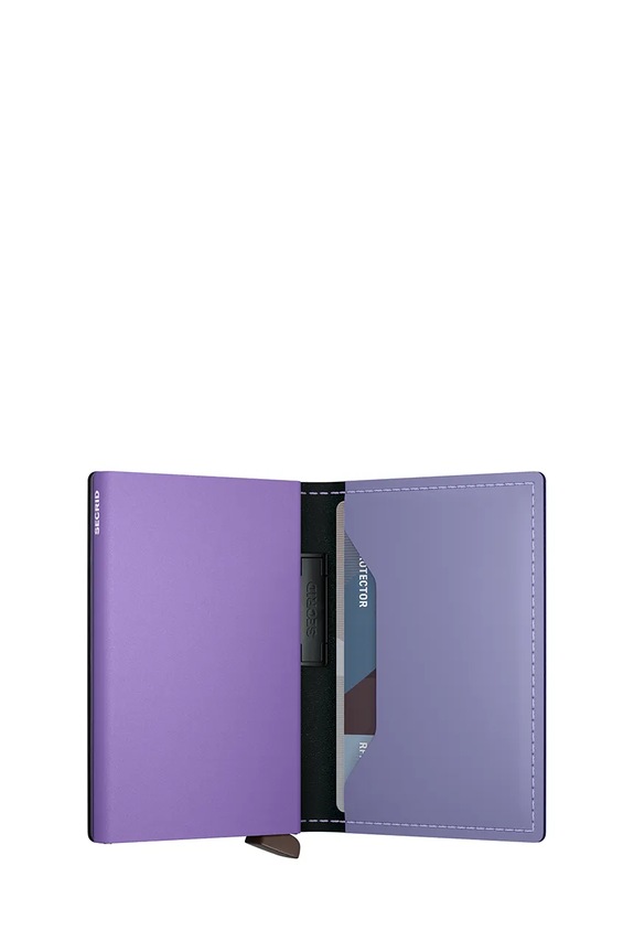 Secrid portfel RFID skórzany MATTE fioletowy BMa.Matte
