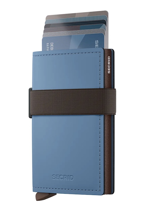 Secrid portfel RFID skórzany MATTE BMa.Matte niebieski ZA00