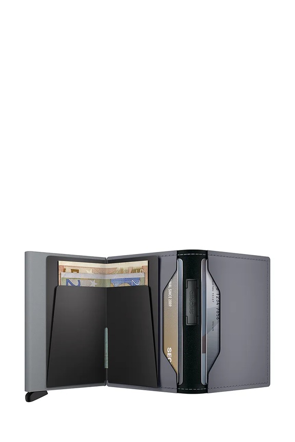 Akcesoria Secrid portfel RFID skórzany MATTE BMa.Matte szary