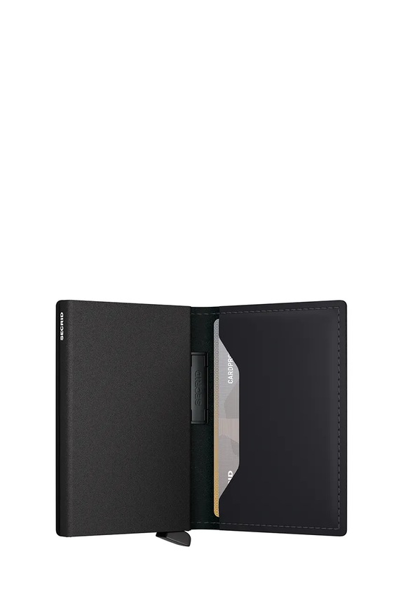 Secrid portfel RFID skórzany MATTE czarny BMa.Matte