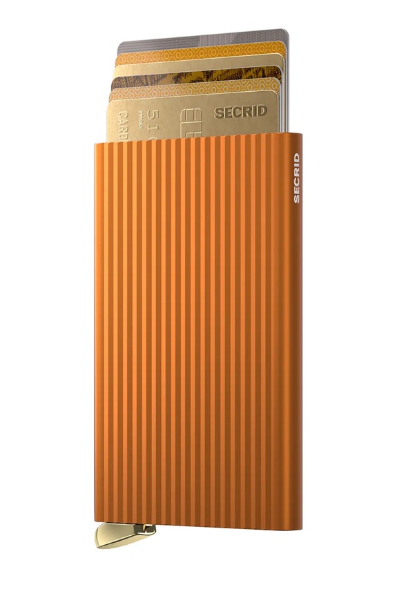 Puzdro na karty Secrid FLUTED CFl.Fluted oranžová ZA00