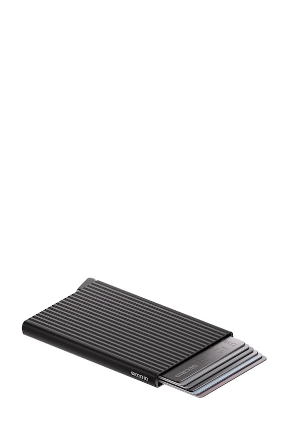 Accesorii Secrid card-holder FLUTED CFl.Fluted negru