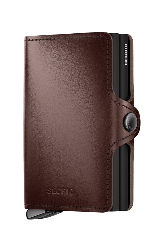 Kožená peňaženka Secrid DUSK usňová koža hnedá Twinwallet.Dusk