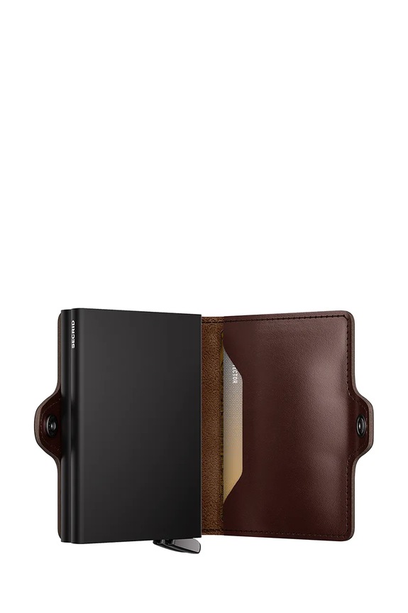 Kožená peňaženka Secrid DUSK hnedá Twinwallet.Dusk