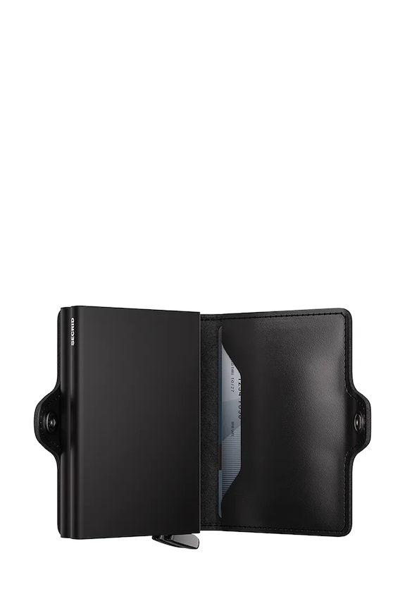 Kožená peňaženka Secrid DUSK čierna Twinwallet.Dusk