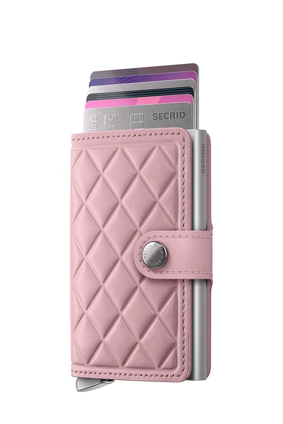 Kožni novčanik Secrid EMBOSS DIAMOND MEd.Emboss.Diamond roza ZA00